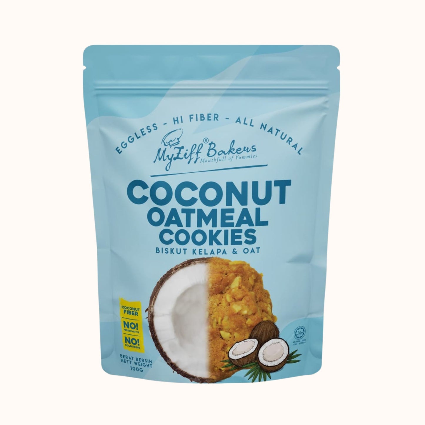 Oatmeal Cookies Coconut 3.53 oz (100 gm)