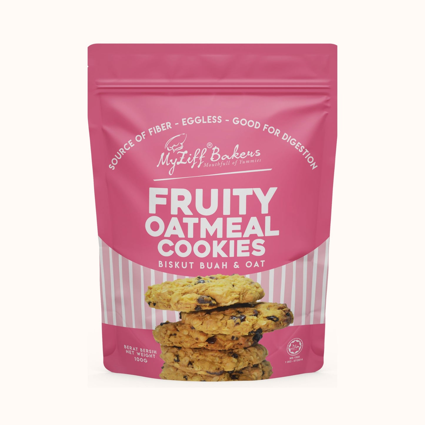 Oatmeal Cookies Fruity 3.53 oz (100 gm)