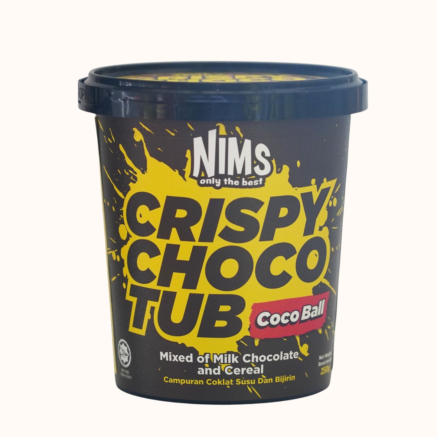 NIMS Crispy Choco Tub (Coco Ball), 8.81 oz (250 gm)