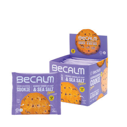 Becalm Ashwagandha Cookie - Gourment Chocolate Chip with Sea Salt - Chillax, 10.58 oz (300 gm)