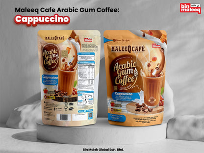 Maleeq Cafe Arabic Gum Coffee - Cappucino, 10.58 oz (300 gm)